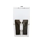 One piece ceramic Sanitary ware Siphonic S trap 300mm soft closing High pressure flush mechanism